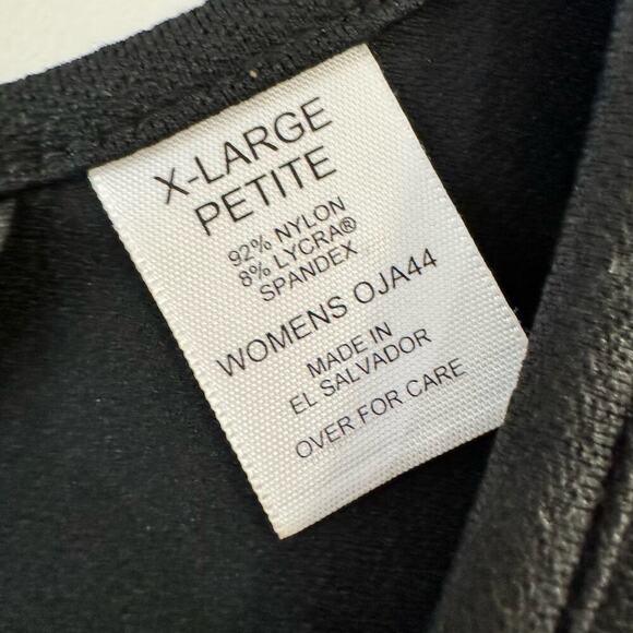 Vintage L.L. Bean Traveler Midi Dress Black Size XL Petite Deadstock - Picture 3 of 5